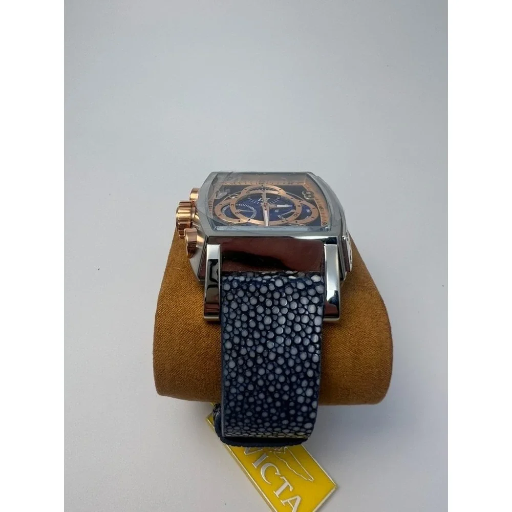 #W012 Invicta S1 Rally 34184 Swiss Quartz 48mm Blue Stingray Strap Men's Watch